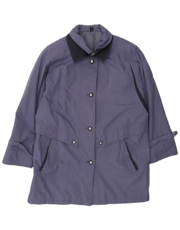 Pardesiu supradimensionat Vintage pentru femei UK 14 Large Blue