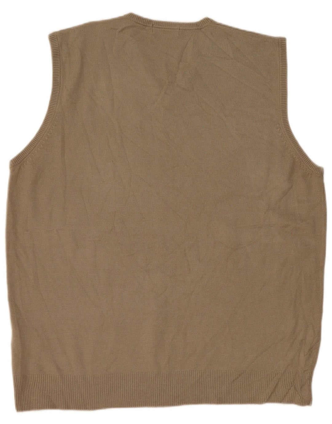 Marks & Spencer Vestă pentru bărbați Tank Top Mare Bej Acrilic