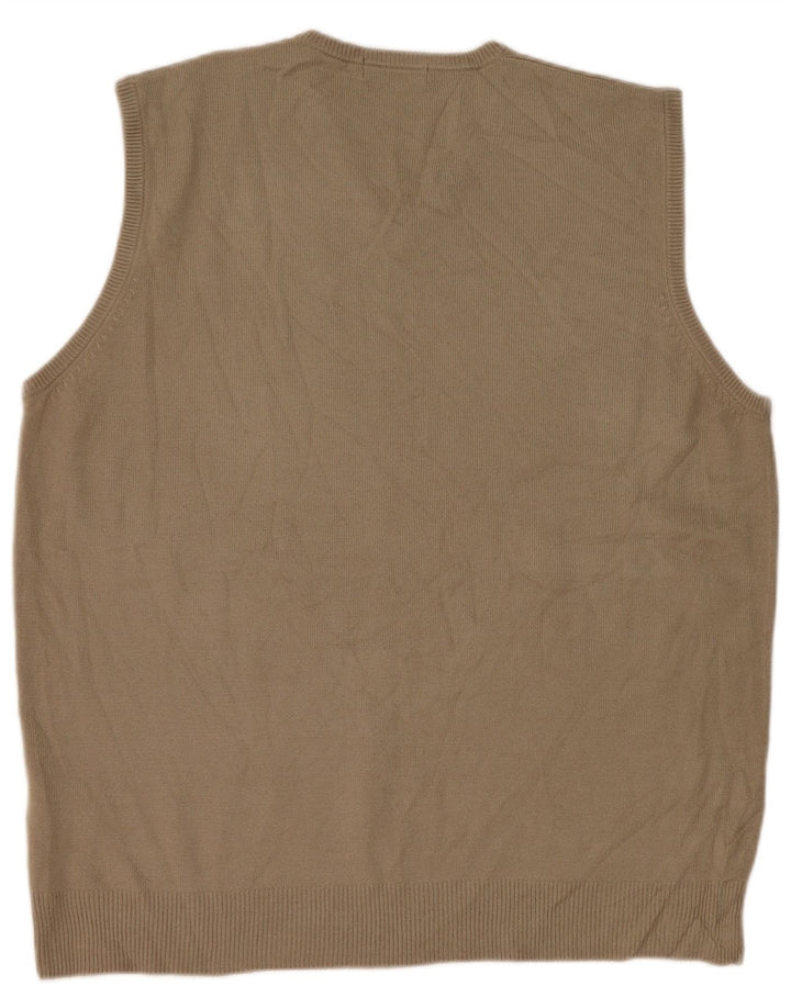 Marks & Spencer Vestă pentru bărbați Tank Top Mare Bej Acrilic