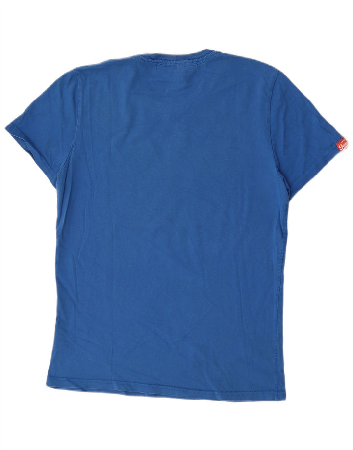 Tricou grafic pentru bărbați Superdry Top mare, albastru, bumbac