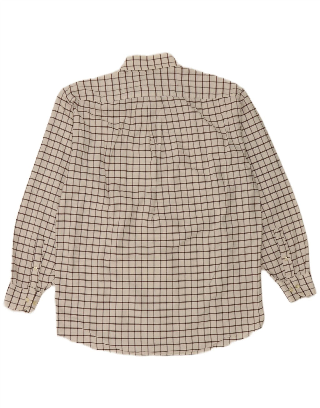 Cămașă din flanel Etro Milano pentru bărbați, mărimea 42, mare, din bumbac cu carouri albe