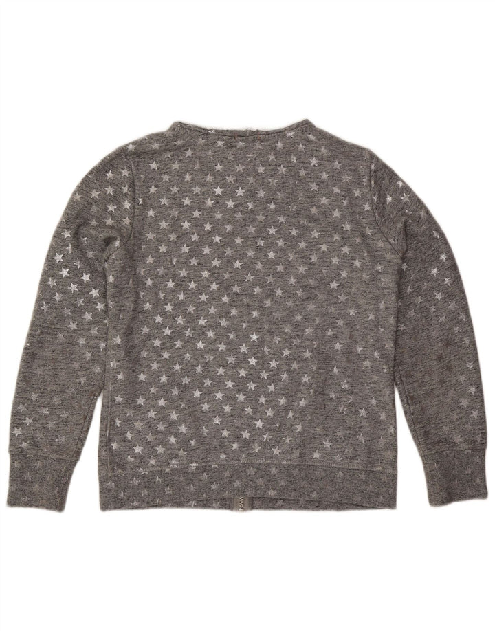 Jachetă de top pentru trening Superdry pentru femei cu model abstract, UK 16, mare, gri