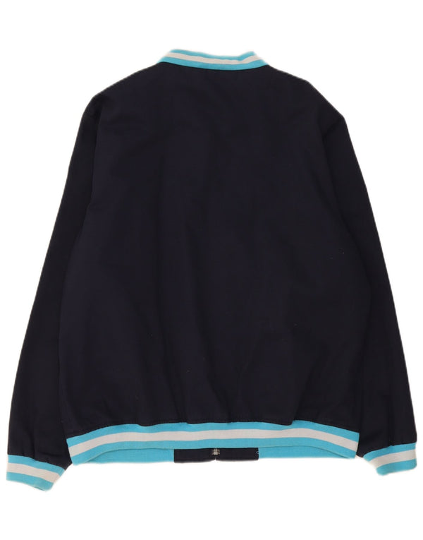 Jachetă Bomber pentru bărbați Merc UK 42 XL, albastru bleumarin, bumbac color bloc