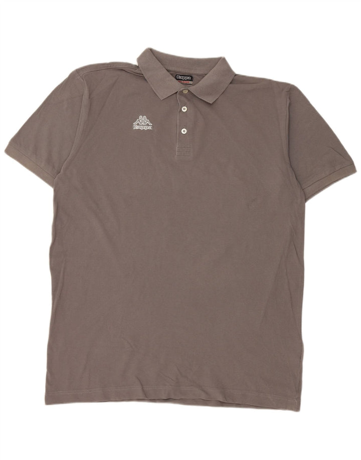 KAPPA Mens Polo Shirt 2XL Grey Cotton