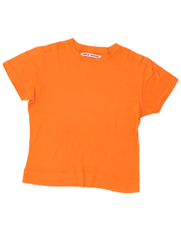 Tricou Crop pentru femei Rifle UK 14 Large Orange
