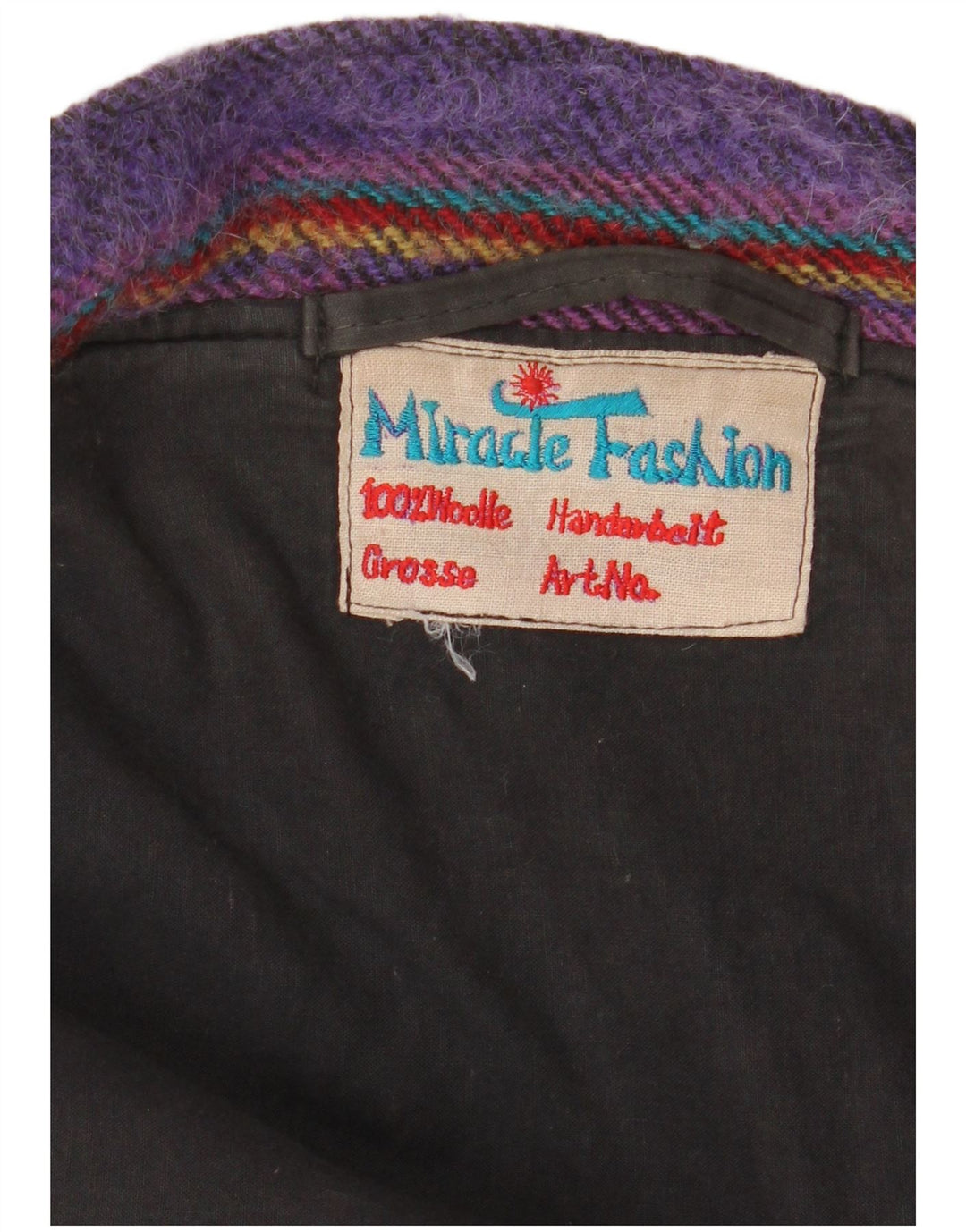 Manson vintage pentru bărbați UK 40, mare, violet, cu dungi