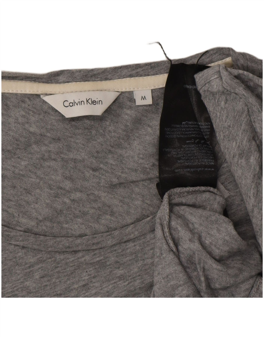 Tricou grafic pentru bărbați CALVIN KLEIN Top din bumbac cu pete gri mediu