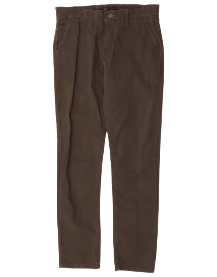 Pantaloni chino slim pentru bărbați Zara L32 L30 Kaki