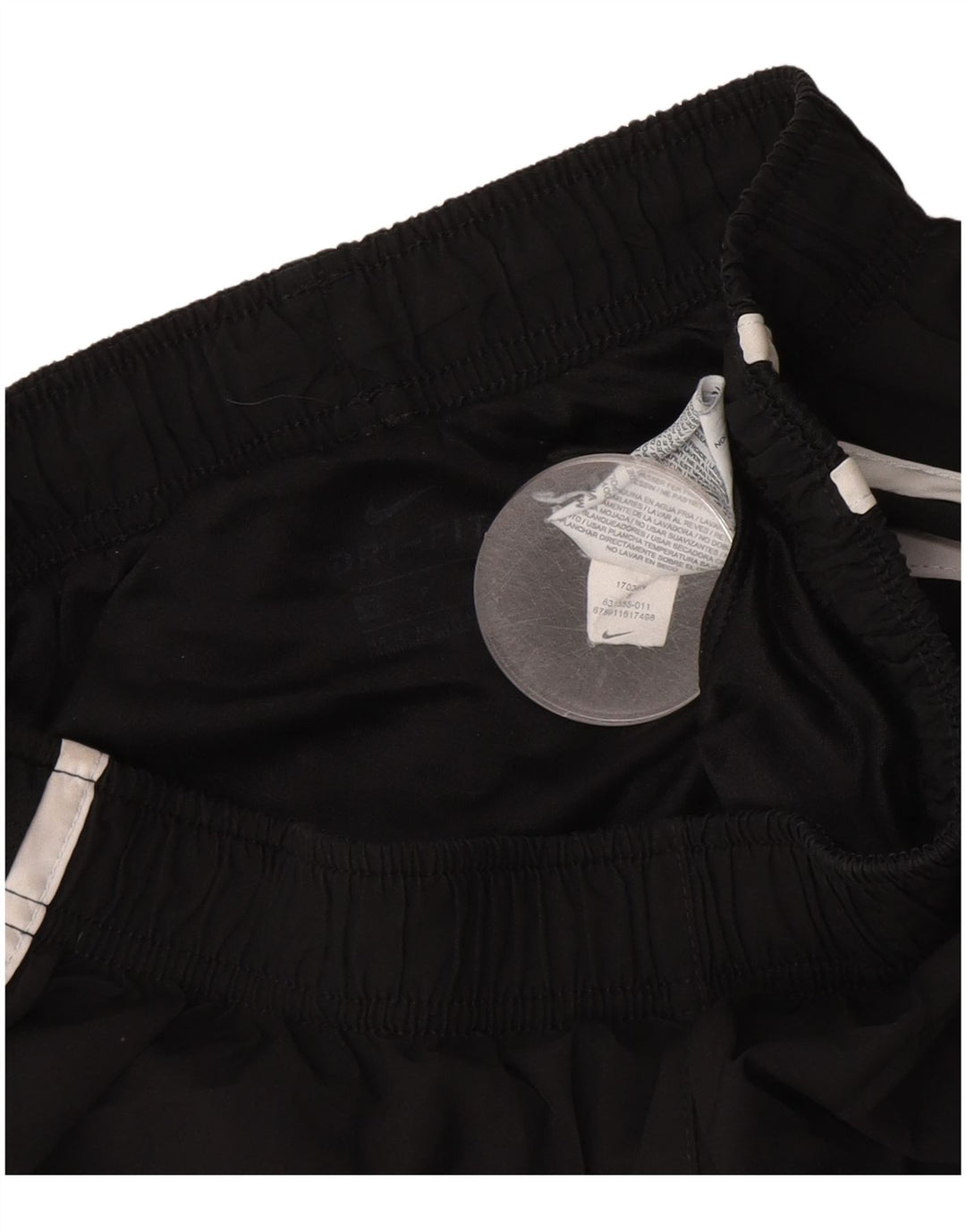Pantaloni scurti sport NIKE pentru femei UK 8 Small Negru Poliester