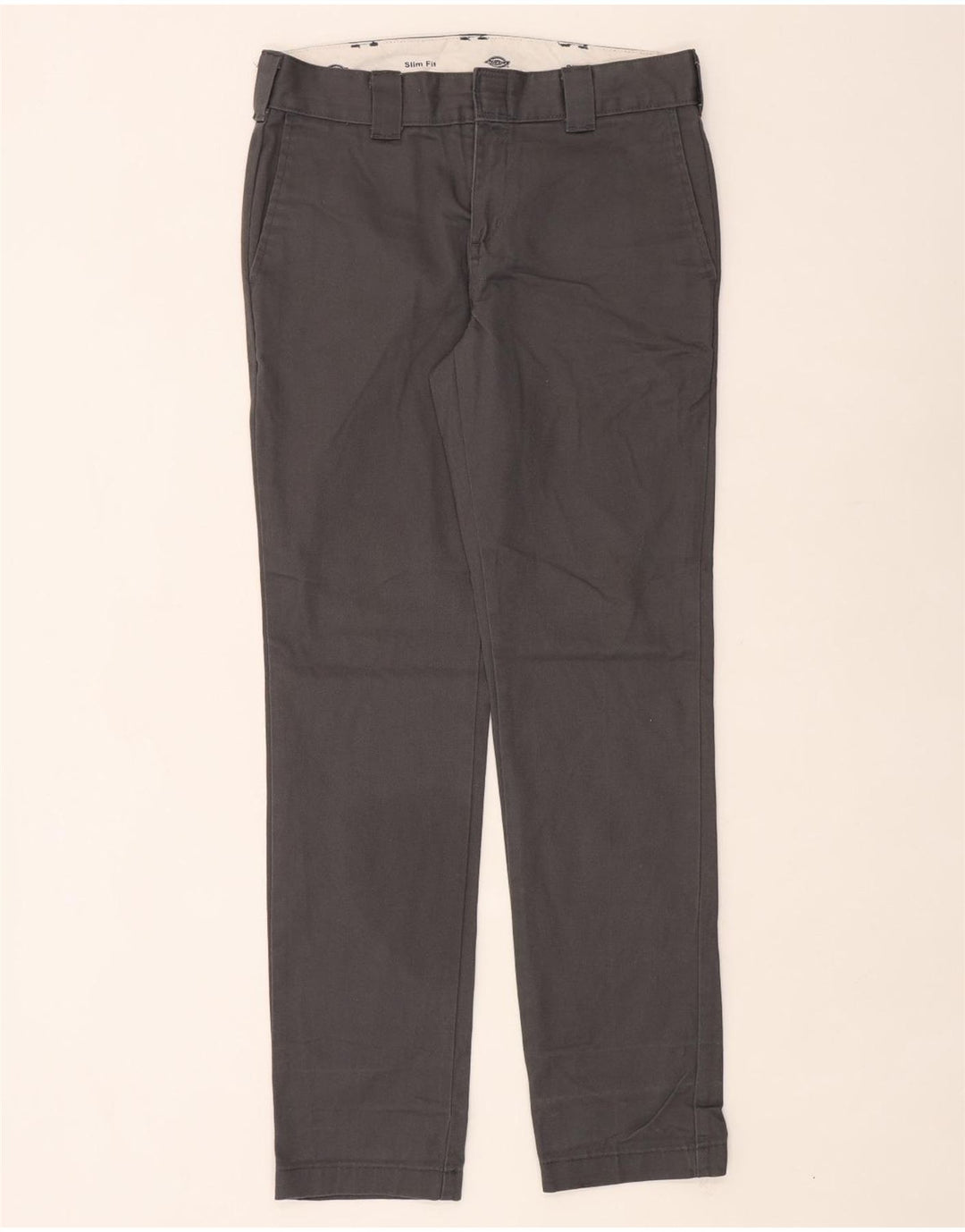 Pantaloni chino slim pentru bărbați Dickies W30 L32 poliester gri