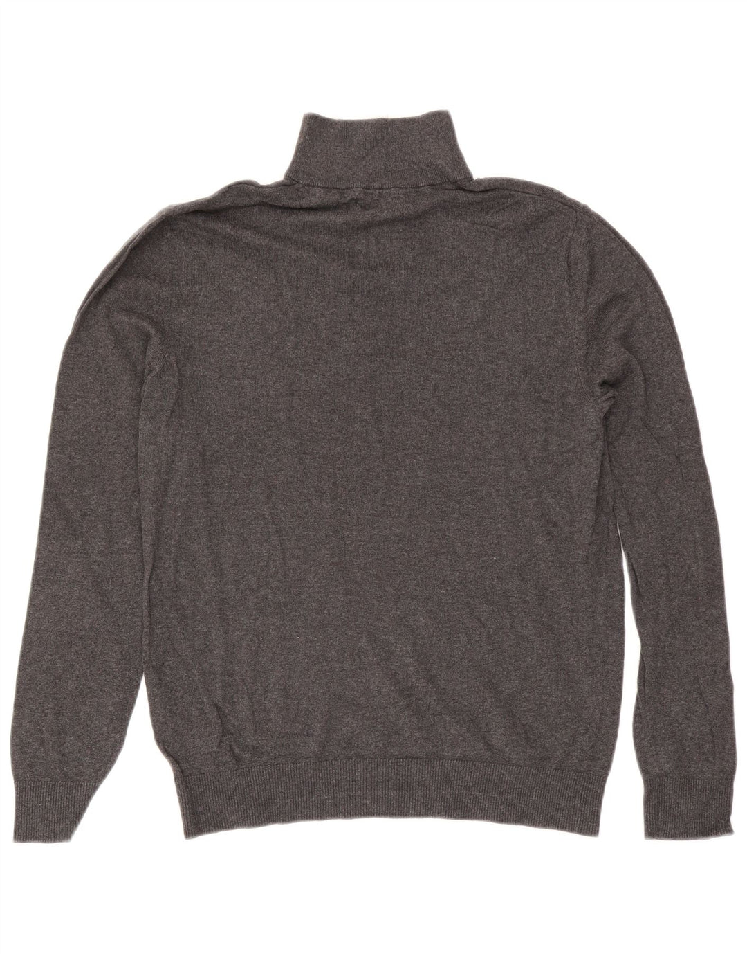 Pulover Jack & Jones pentru bărbați, cu fermoar și gât, bumbac, gri mediu