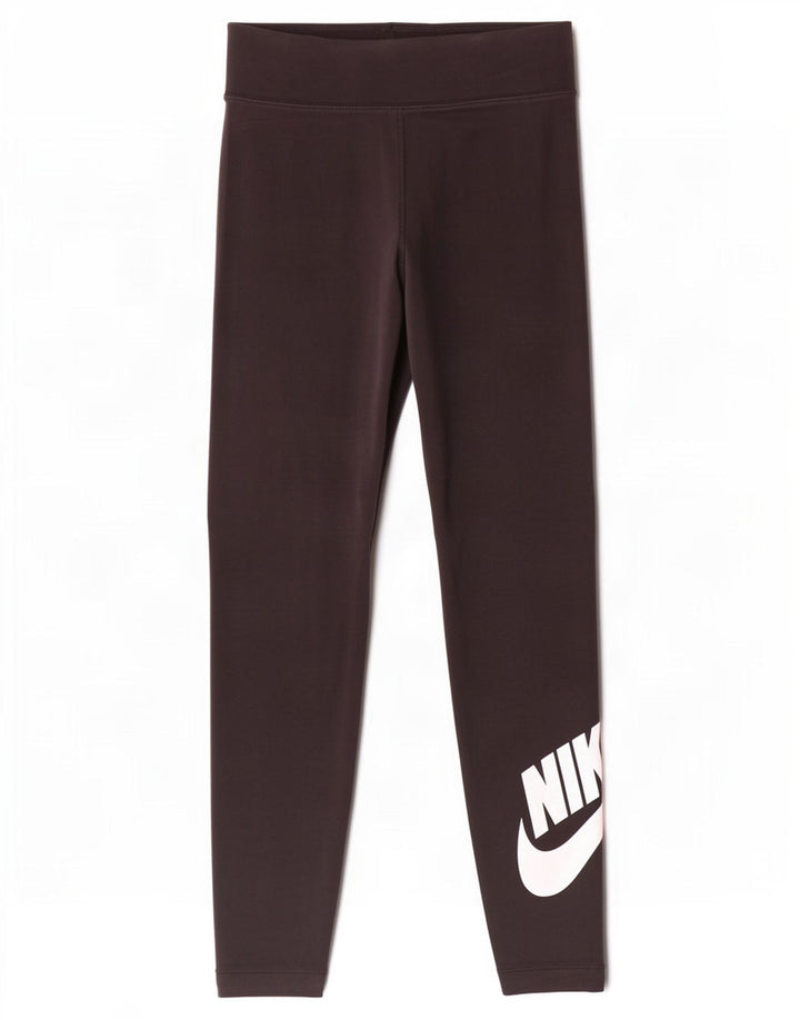 Leggings cu grafic pentru femei Nike UK 8 Poliester negru mic