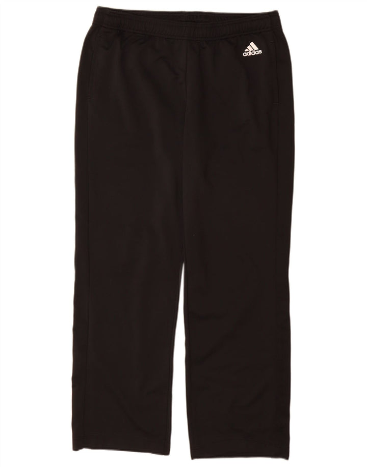 ADIDAS Womens Tracksuit Trousers UK 16/18 Large Black Polyester