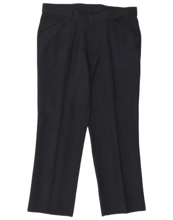 Farah Pantaloni Drepți Casual Bărbați L38 L29 Poliester Negru