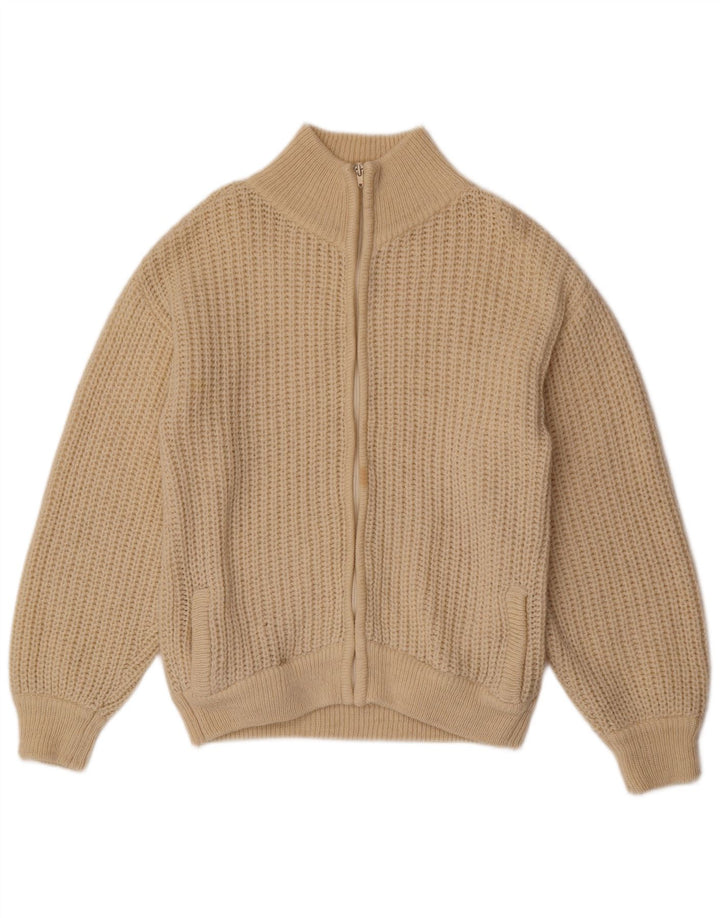 Pulover Cardigan Vintage pentru bărbați UK 38 Bej mediu