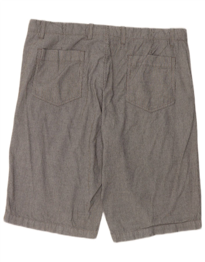 Pantaloni scurți chino pentru bărbați Gap W36, bumbac mare, gri cu dungi