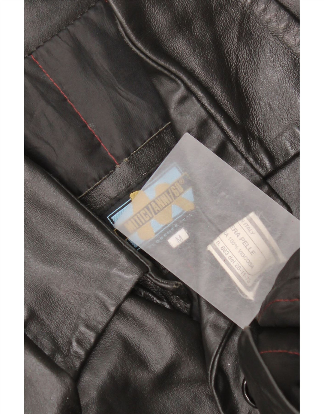 Jachetă de piele pentru bărbați Mitici Anni UK 38 Medium Black Leather