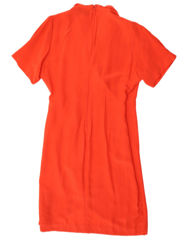 Rochie Wrap Femei VINTAGE IT 44 Medium Orange Silk