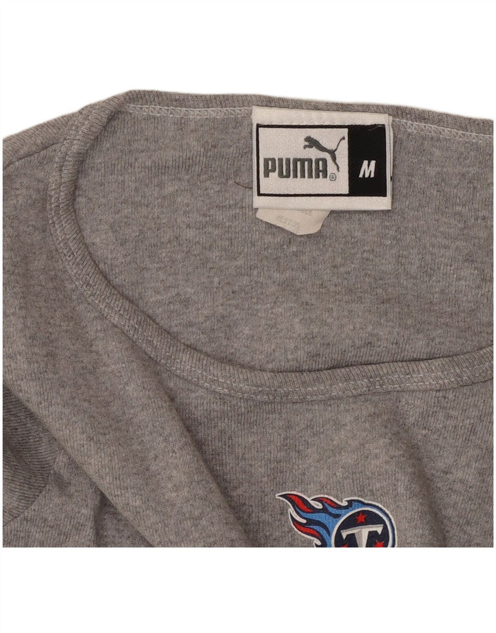 PUMA fete Tennessee Titans Crop Top cu mânecă lungă 11-12 ani, gri mediu