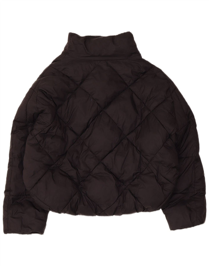 Jachetă căptușită supradimensionată pentru femei Zara UK 14 Poliester mediu negru