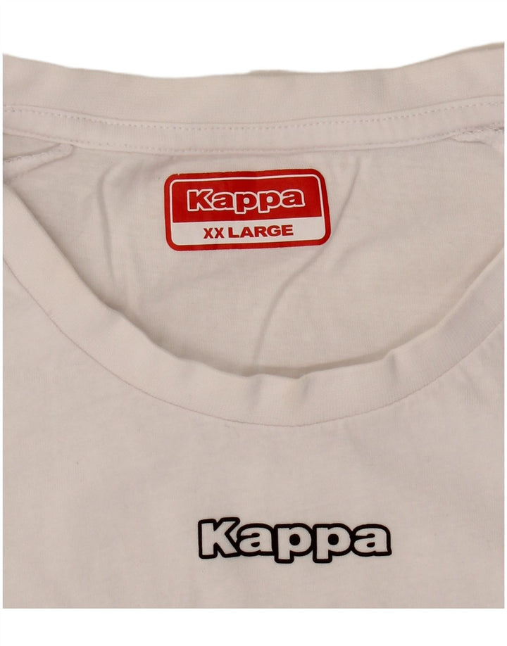Tricou grafic pentru bărbați Kappa Top 2XL Alb