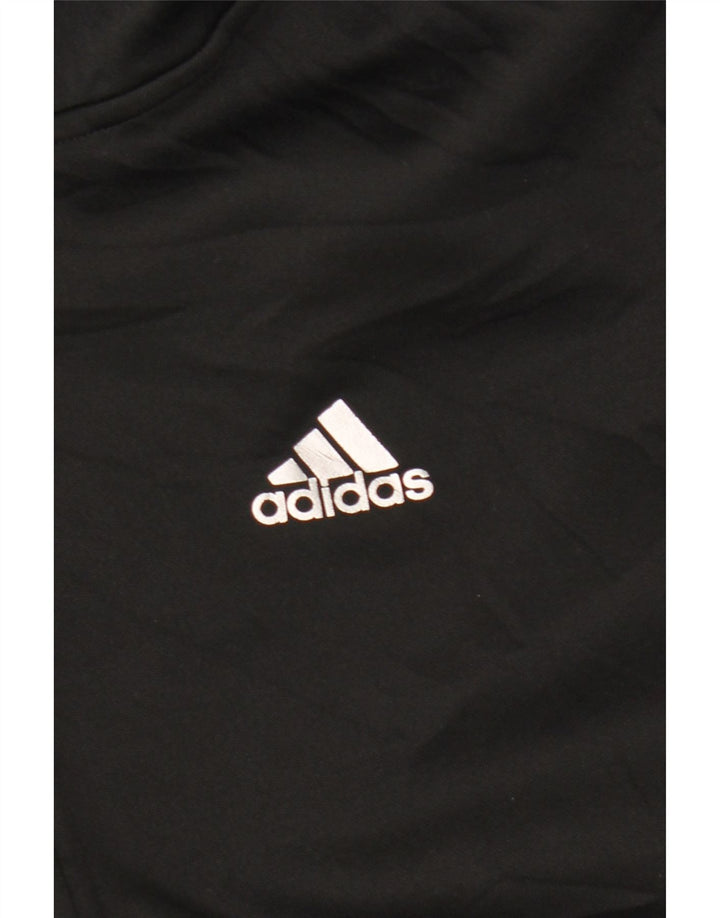 Pulover Adidas Climalite Zip pentru bărbați, mediu negru, bloc de culoare