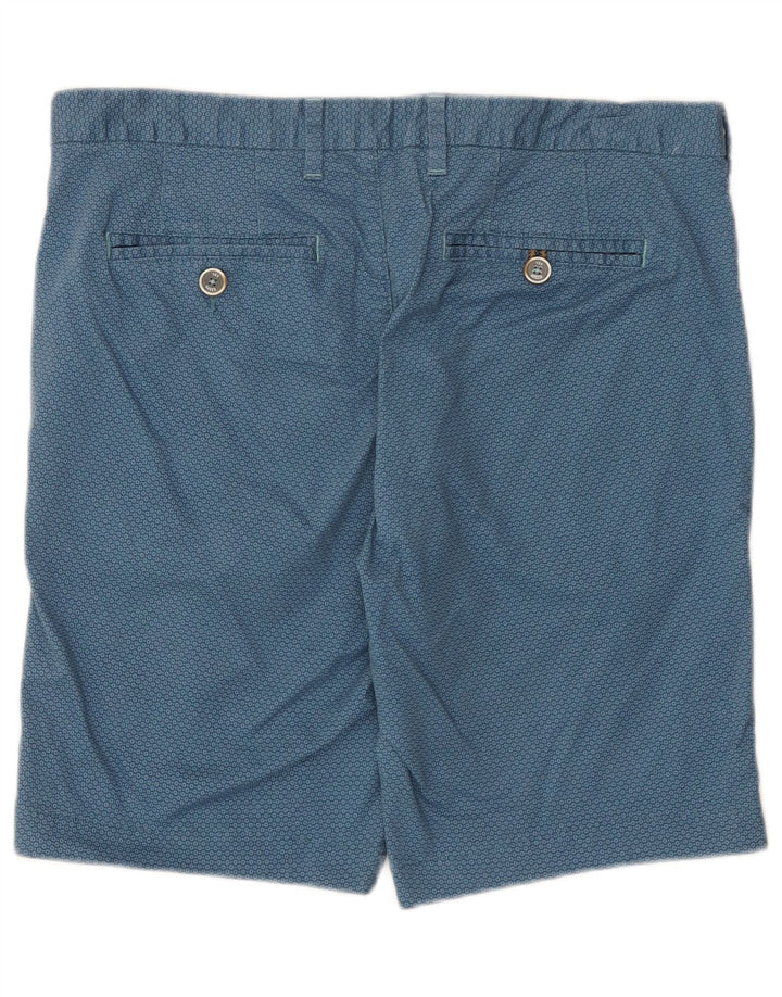 Pantaloni scurți chino pentru bărbați Ted Baker W34, bumbac geometric, albastru, mare