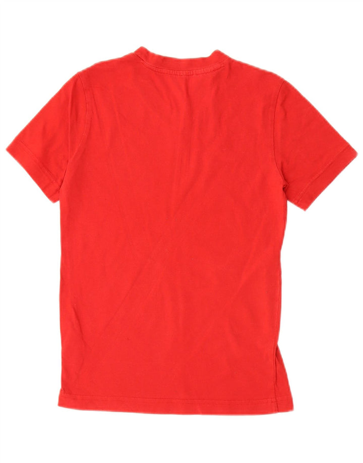 ADIDAS Boys T-Shirt Top 9-10 Years Red Cotton