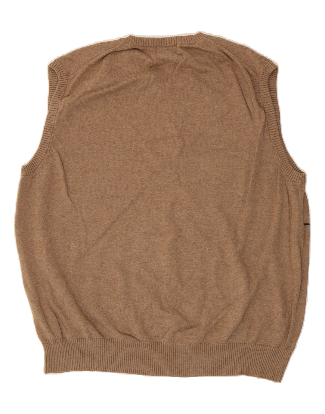 DOCKERS Mens Vest Tank Top Large Brown Argyle/Diamond Cotton Vintage Dockers and Second-Hand Dockers from Messina Hembry 