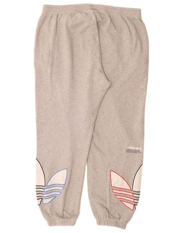 Pantaloni de trening Adidas pentru bărbați, trei dungi, pantaloni de jogging, 2XL, gri pete