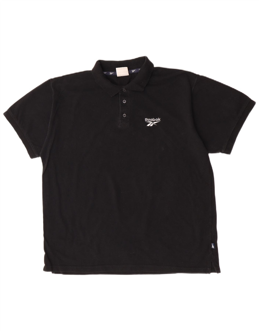 Tricou polo Reebok pentru bărbați, mare, negru, bumbac