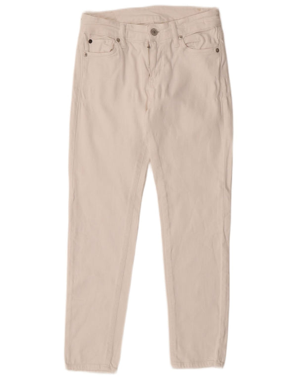 Blugi slim pentru femei Ralph Lauren W25 L25 bumbac alb