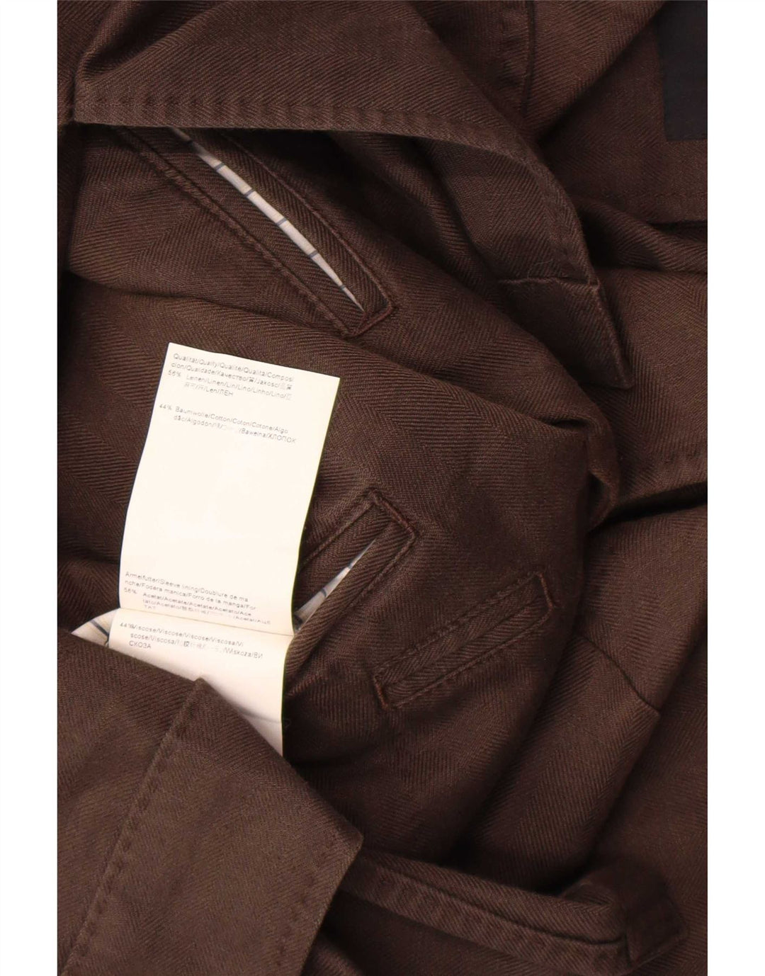 Blazer pentru bărbați Hugo Boss, cu 2 nasturi, EU 52 XL, in maro