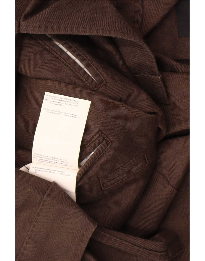 Blazer pentru bărbați Hugo Boss, cu 2 nasturi, EU 52 XL, in maro