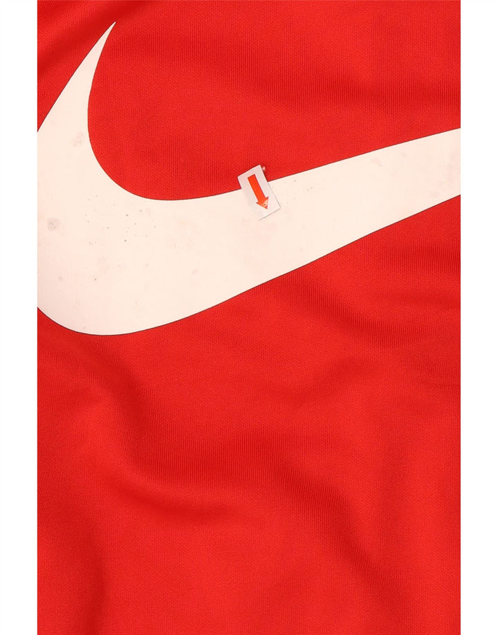 Jachetă de top pentru trening cu grafic Swoosh Nike pentru bărbați, roșu mic, bloc de culoare