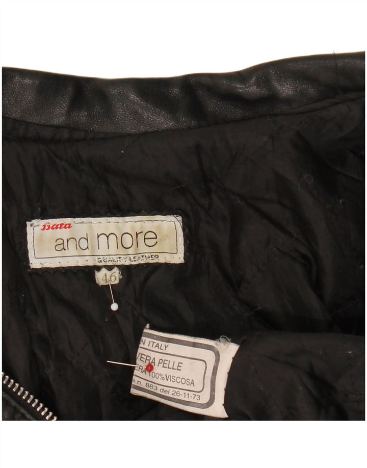 Jachetă de piele Crop pentru femei Bata and More IT 46 Large Black