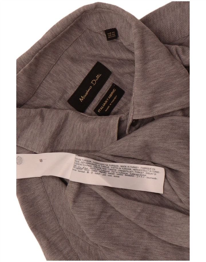 Cămașă Massimo Dutti pentru bărbați 2XL bumbac gri