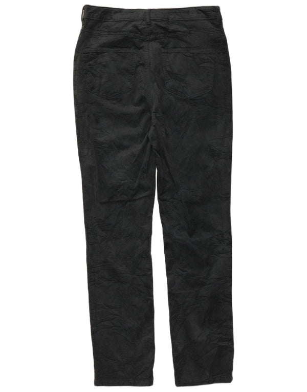 Pantaloni subțiri din velur pentru femei Marks & Spencer UK 12 Medium W32 L29 Verde