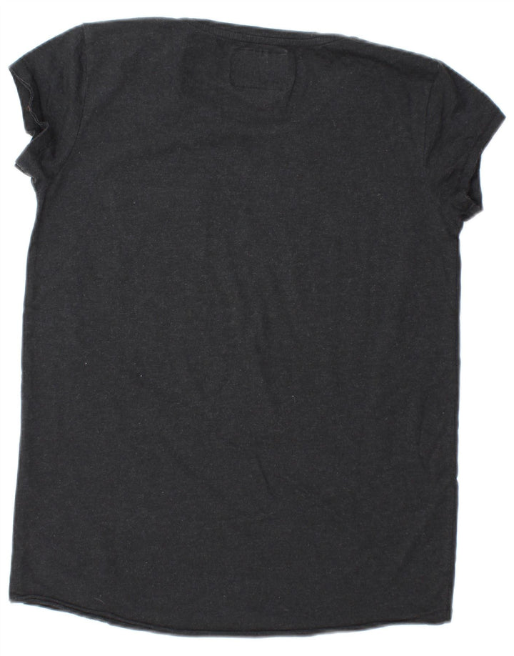 SUPERDRY Tricou pentru femei Top UK 12 Medium Black Bumbac