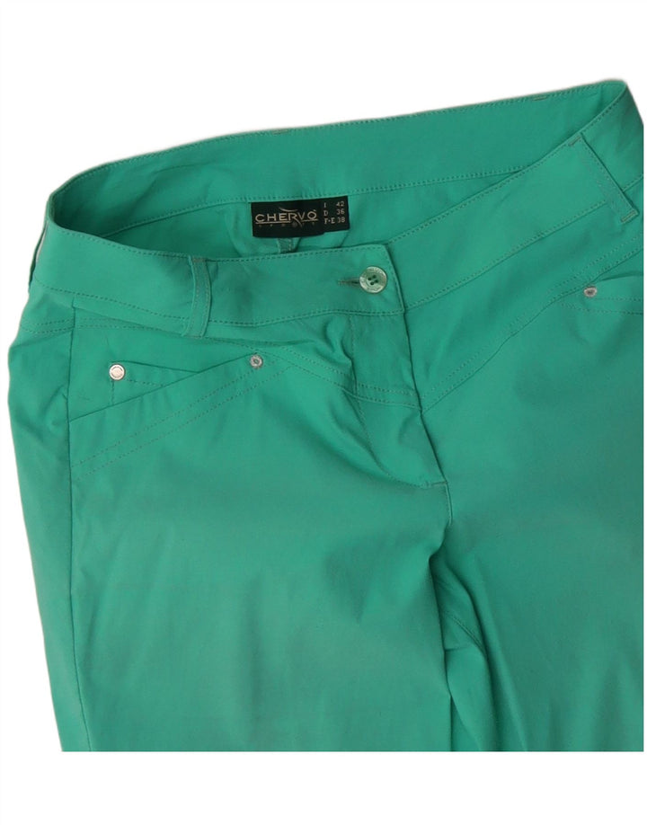 Pantaloni casual slim pentru femei Chervo IT 42 Medium W30 L27 Turcoaz