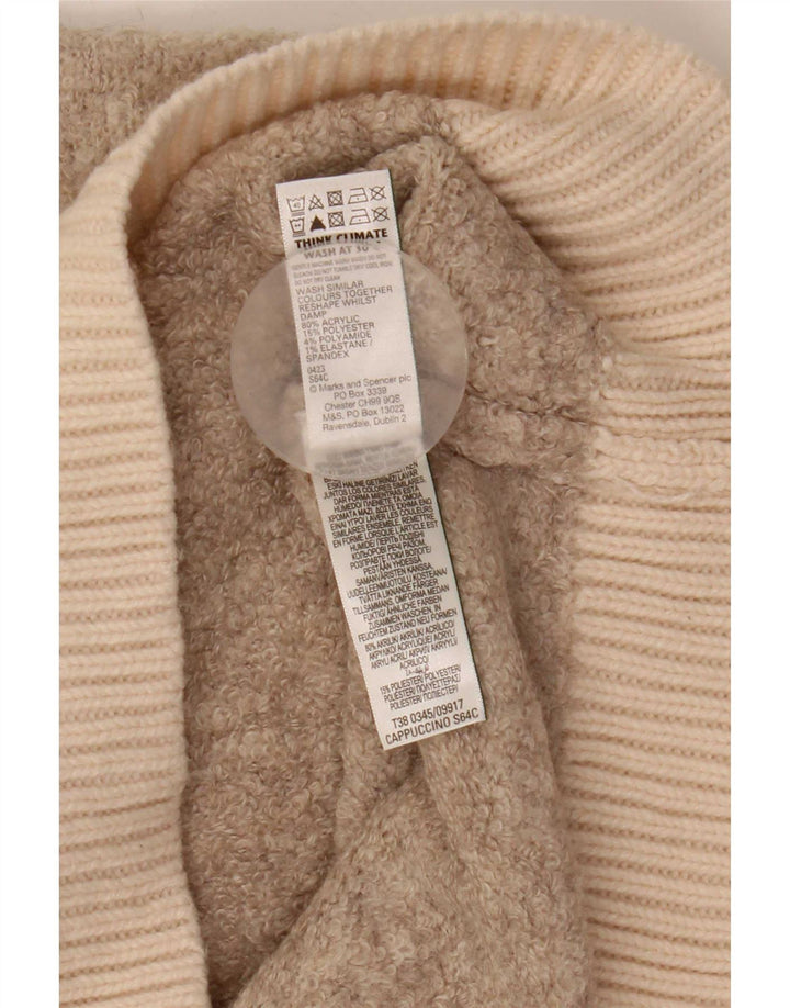 Pulover cu gât țestoasă pentru femei Marks & Spencer UK 14 Bej mediu
