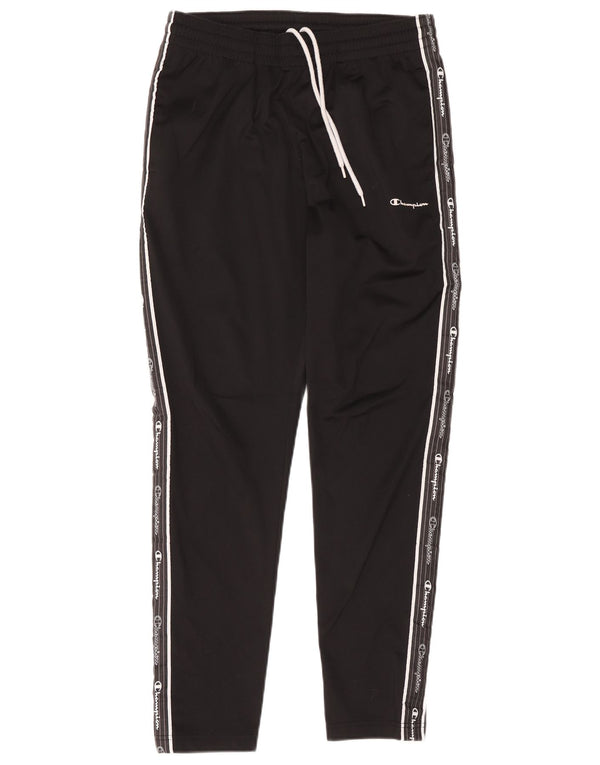 Pantaloni de trening cu grafic pentru femei Champion Medium Black Colorblock