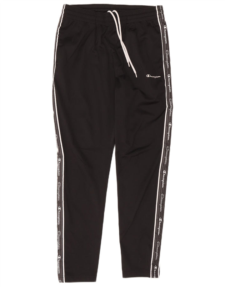 Pantaloni de trening cu grafic pentru femei Champion Medium Black Colorblock