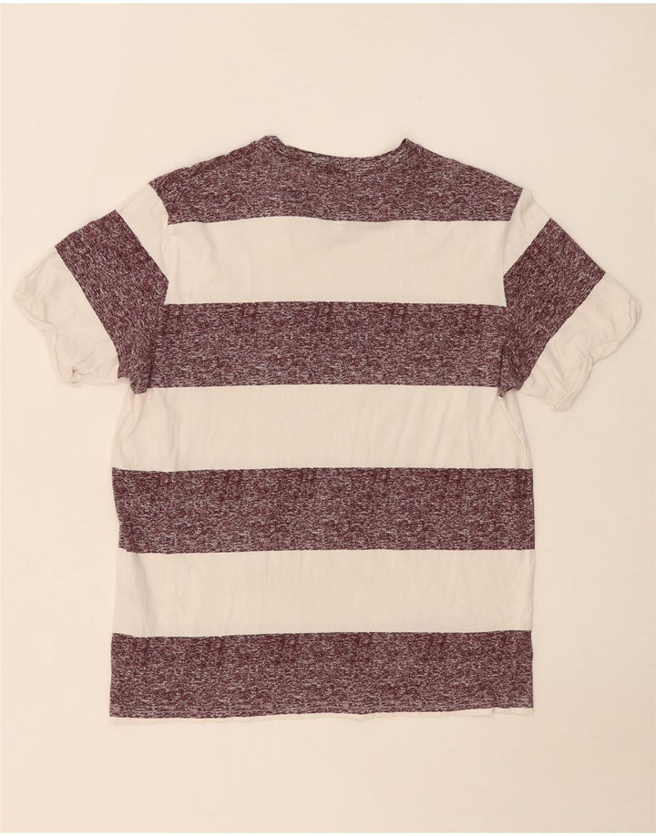 Tricou Jack & Jones pentru bărbați Top, mediu alb, bumbac cu dungi