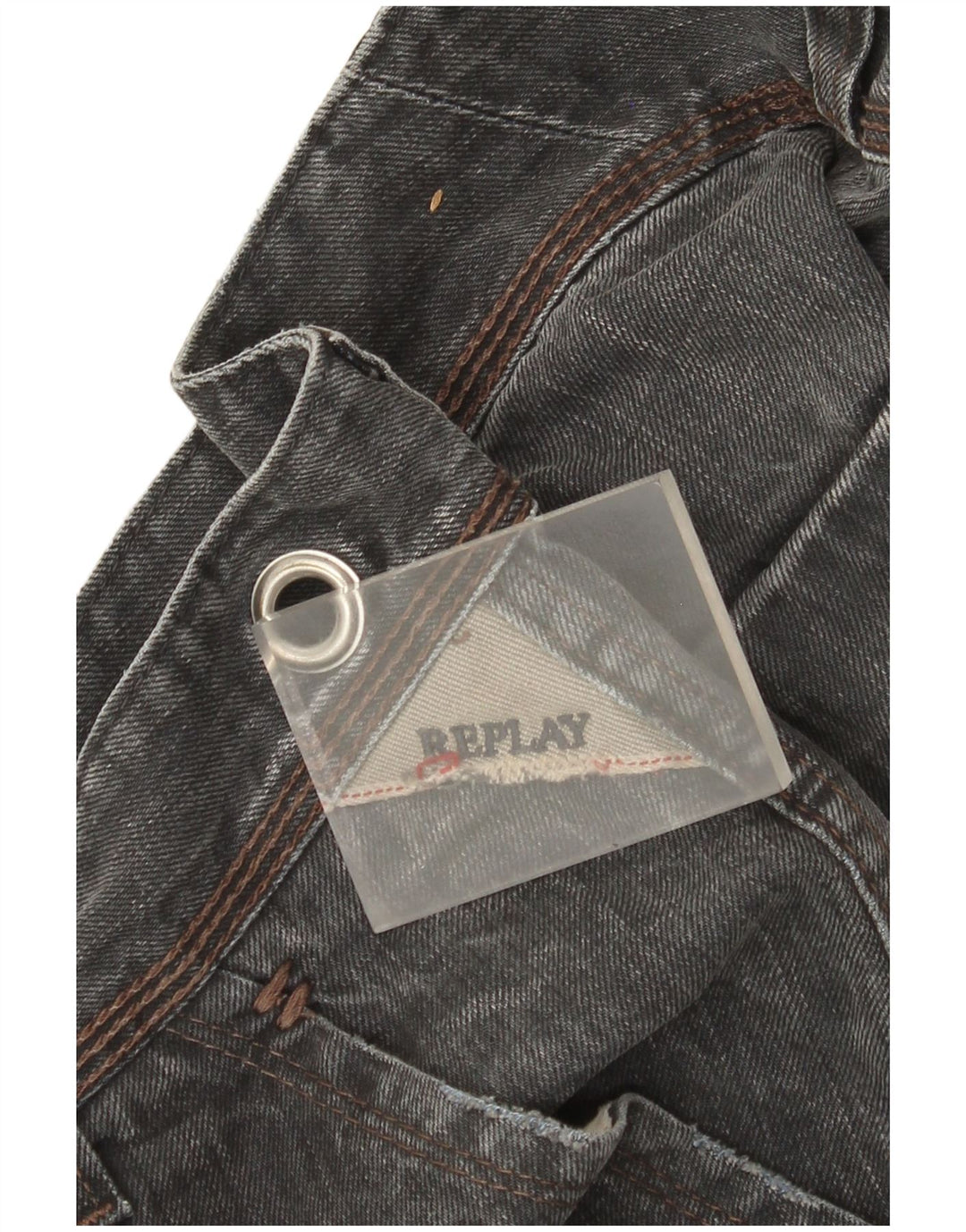 Replay blugi slim pentru bărbați W38 L33 gri