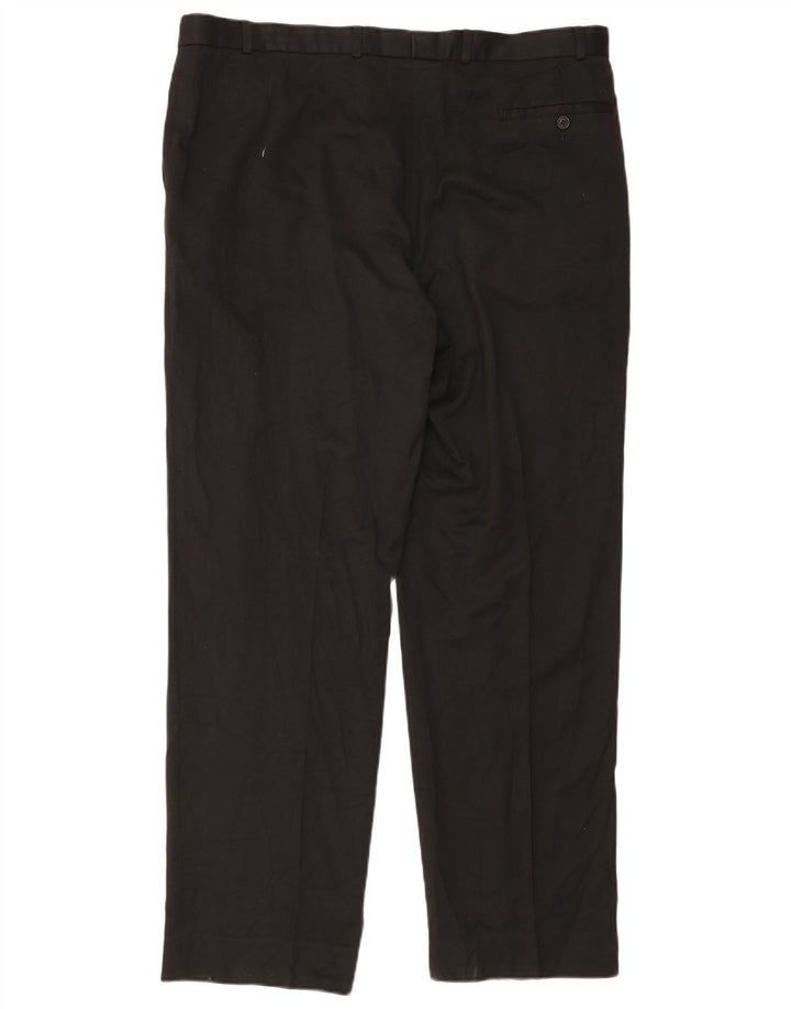 Pantaloni de costum pentru bărbați Marks & Spencer L42 L33, viscoză neagră