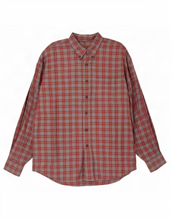 Cămașă de flanel pentru bărbați Einhorn, 2XL, gri cu carouri