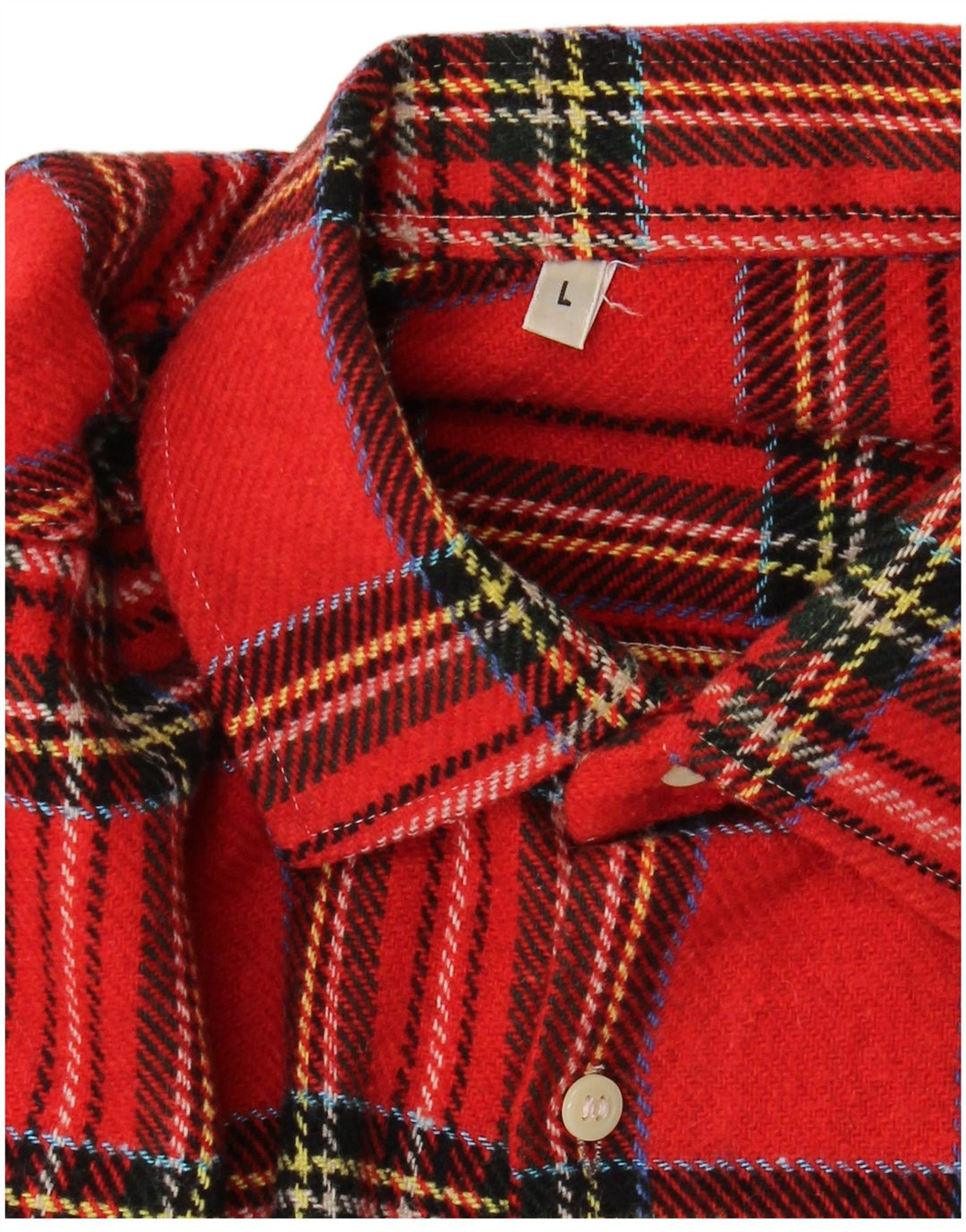 Cămașă de flanel pentru bărbați VINTAGE, cu carouri mari, roșii