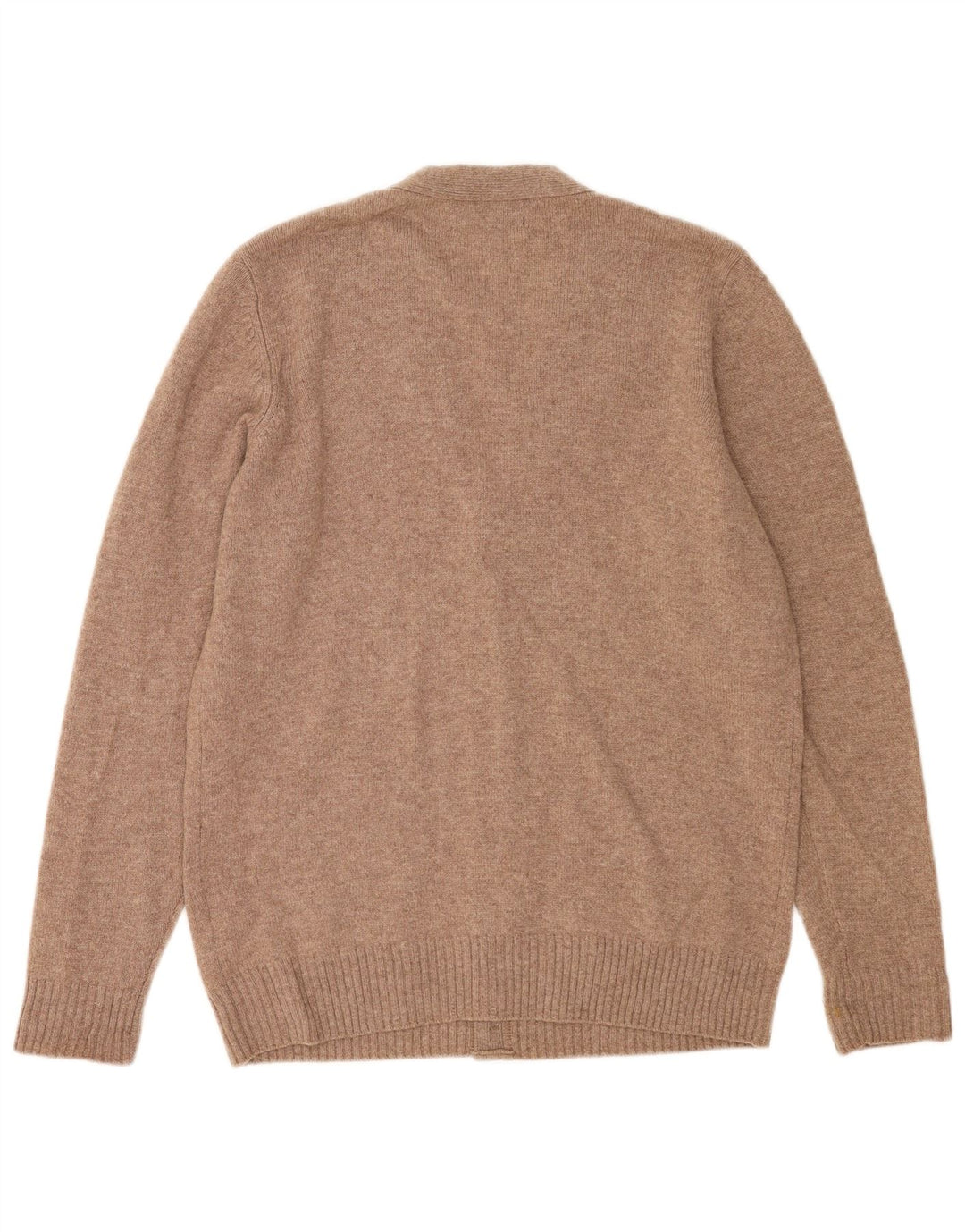 Pulover cardigan pentru bărbați Marks & Spencer, lână maro medie