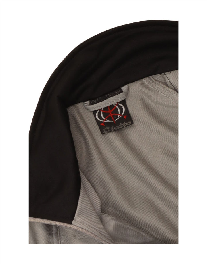 Jachetă de trening grafică pentru bărbați Lotto, gri mediu, bloc de culoare